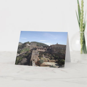 La Alhambra, Granada, Spanien Karte