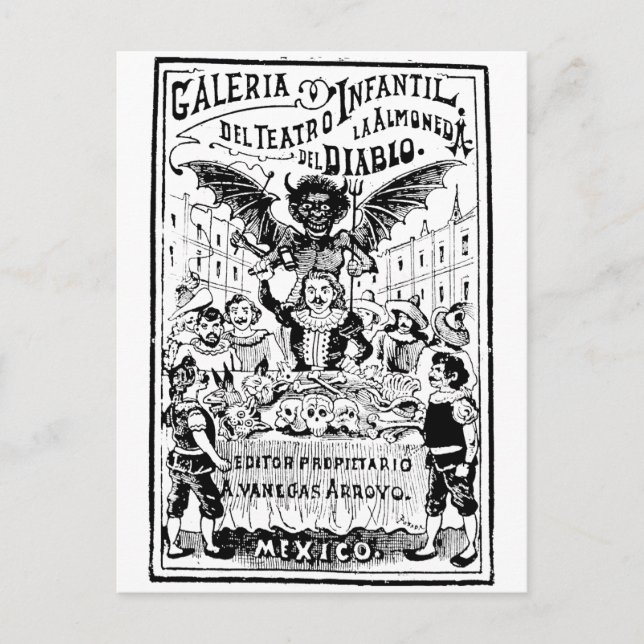 La Almoned del Diablo von José Guadalupe Postkarte (Vorderseite)