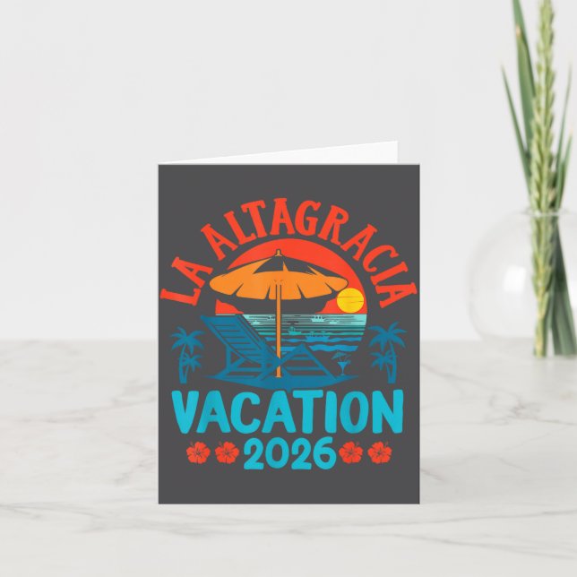 La Altagracia 2026 Vacation Beach Summer Vibes  Karte (Vorderseite)