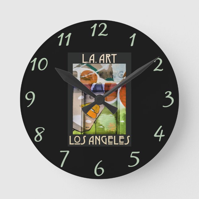 LA Art2 Wall-Uhr Runde Wanduhr (Vorderseite)