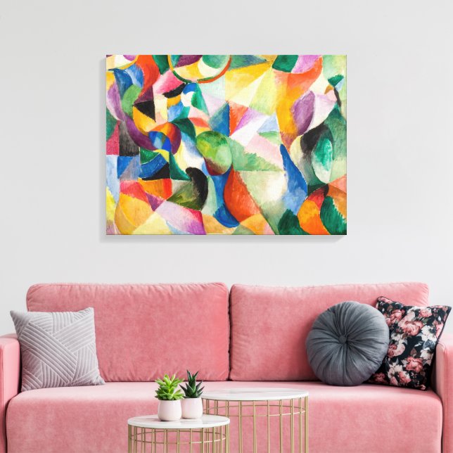 La Bal Bullier | Sonia Delaunay | Leinwanddruck (Insitu (Wohnzimmer))