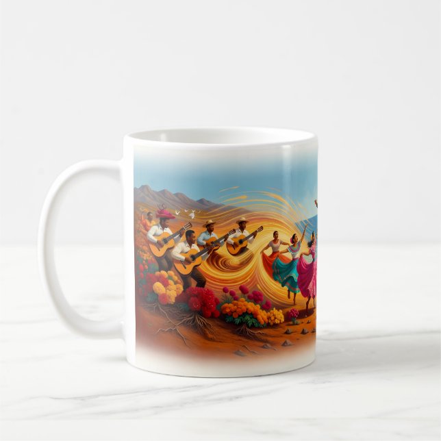 La Bamba Fiesta Tanz am Meer Becher Kaffeetasse (Links)