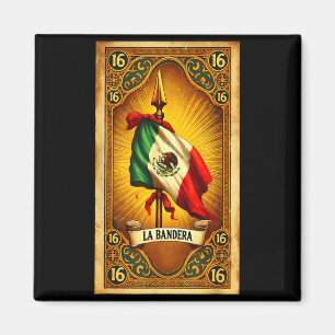 La bandera 16 Chicano-Mexikanisches-Erbe-Flagge-Ku Magnet