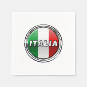 La Bandiera - Die italienische Flagge Serviette