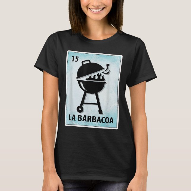 La Barbacoa Mexican Grillen Cards T-Shirt (Vorderseite)