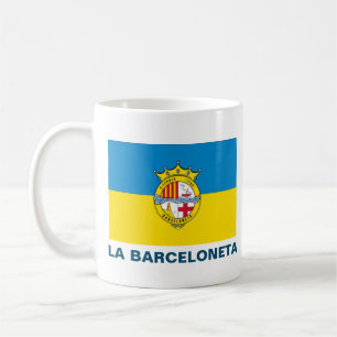 La Barceloneta (Flagge, Stadtviertel von Barcelona Kaffeetasse