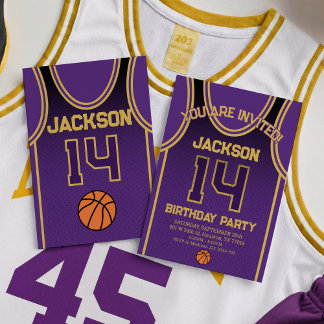 LA Basketball Team Einladung zum Geburtstag