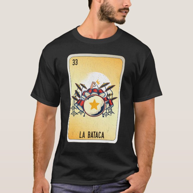 La Bataca Mexican Slang Lottery Bingo Cards T-Shirt (Vorderseite)