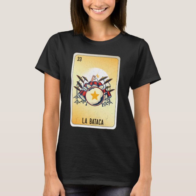 La Bataca Mexican Slang Lottery Bingo Cards T-Shirt (Vorderseite)