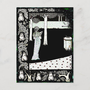 La Beale Isolde Reading im Garten Postkarte