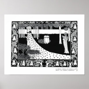 La Beale Isoud at Joyous Gard, Illustration von ' Poster