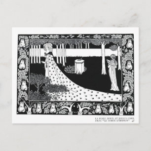 La Beale Isoud at Joyous Gard, Illustration von ' Postkarte