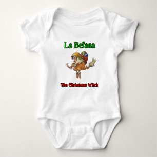 La Befana die Weihnachtshexe. Baby Strampler