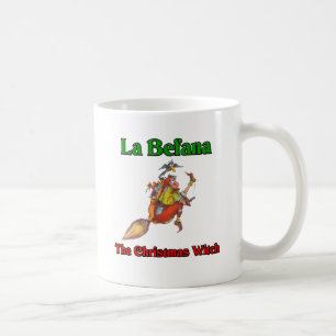 La Befana die Weihnachtshexe. Kaffeetasse