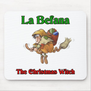 La Befana die Weihnachtshexe. Mousepad