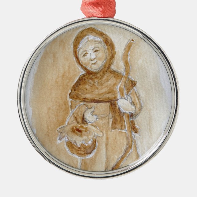 La Befana Silbernes Ornament (Vorne)