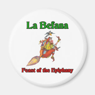 La Befana (Weihnachts-Hexe) Fest der Epiphany Magnet