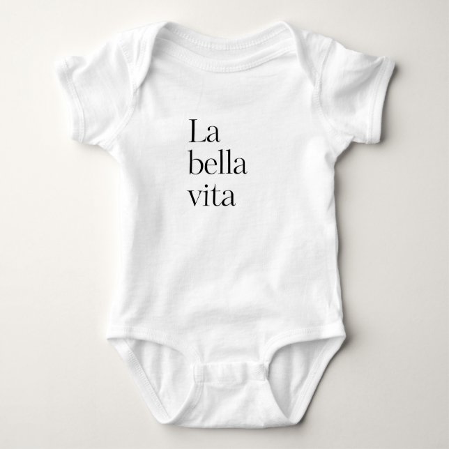 La bella vita baby strampler (Vorderseite)