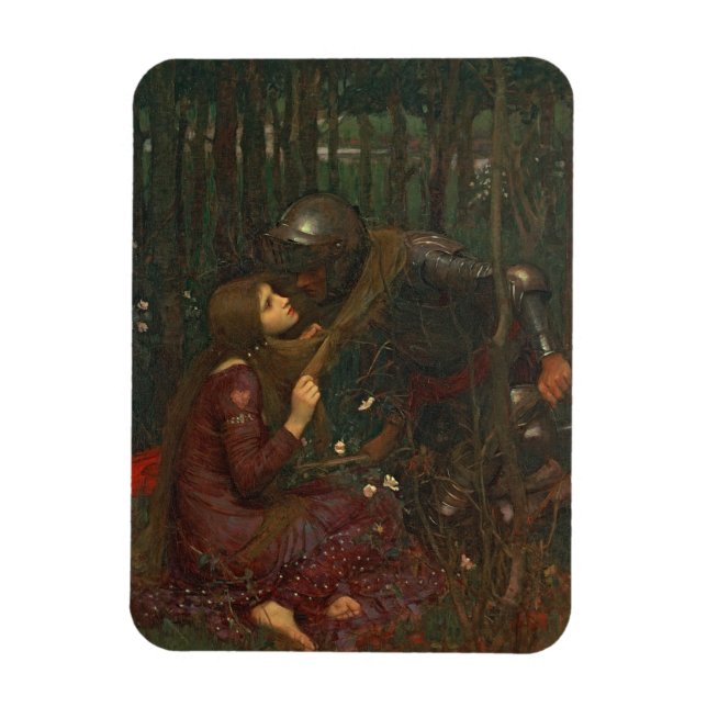 La Belle Dame Sans Merci, 1893 (Öl auf Leinwand) Magnet (Vertikal)