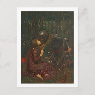 La Belle Dame Sans Merci, 1893 (Öl auf Leinwand) Postkarte