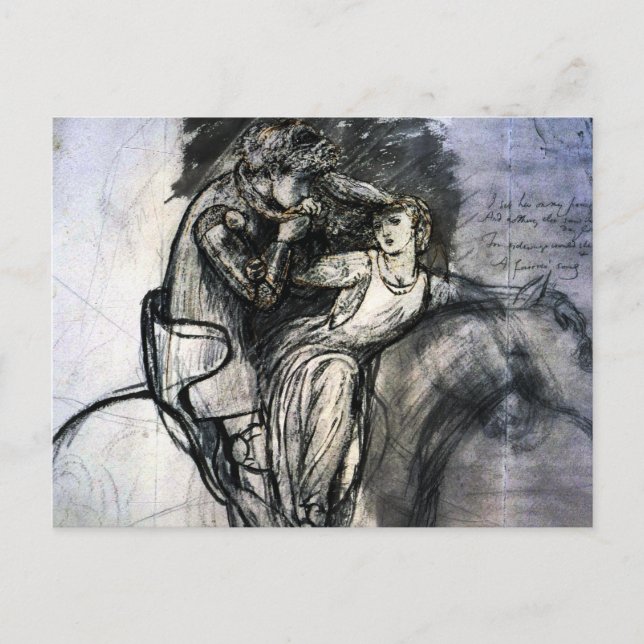 La Belle Dame sans Merci Postkarte (Vorderseite)