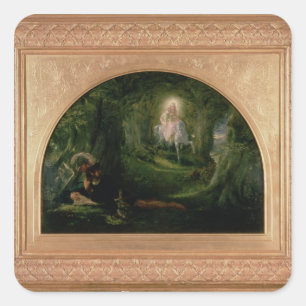 La Belle Dame Sans Merci Quadratischer Aufkleber