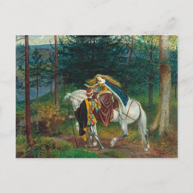 La Belle Dame Sans Merci | Walter Crane Postkarte (Vorderseite)