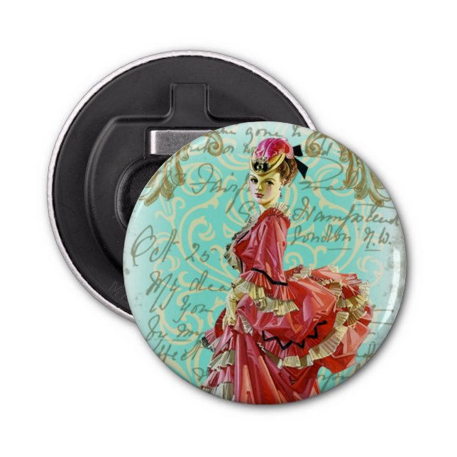 La Belle Epoque - Button Bottle Opener Flaschenöffner (Vorderseite)