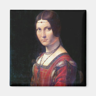 La Belle Ferronniere, Leonardo da Vinci Magnet
