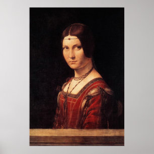 la belle ferronniere, Leonardo da Vinci Poster
