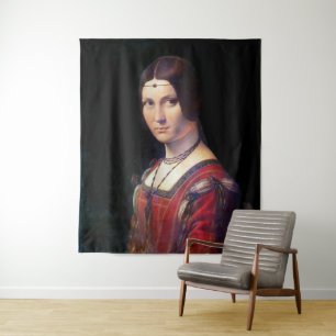 La Belle Ferronniere, Leonardo da Vinci Wandteppich