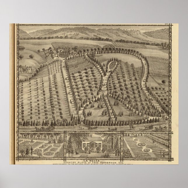 La Belle, Landsitz von Thos Hornbrook Poster (Vorne)