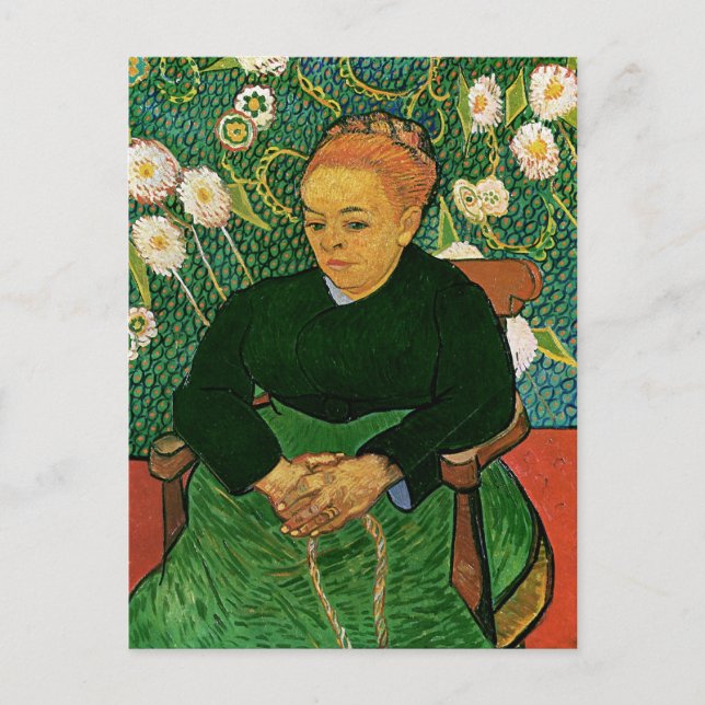 La Berceuse (Augustine Roulin), Vincent van Gogh Postkarte (Vorderseite)