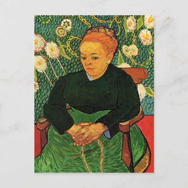 La Berceuse Augustine Roulin von Vincent van Gogh Postkarte (Vorderseite)