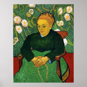 La Berceuse, Frau, die eine Wiege, Van Gogh Poster