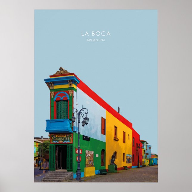 La Boca, Argentinien Reisewerk Poster (Vorne)