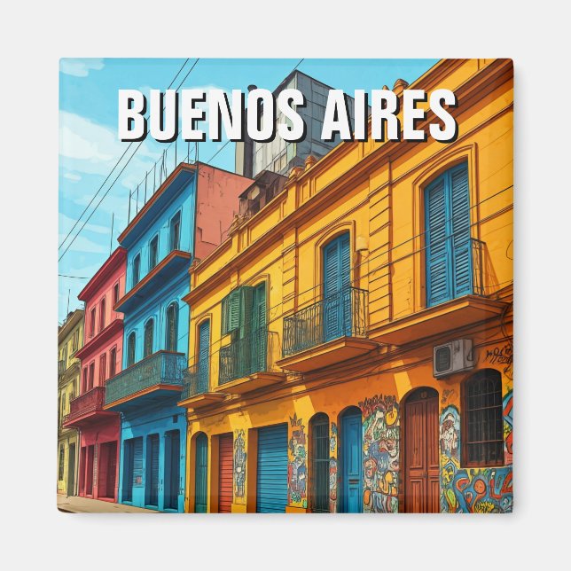 La Boca Buenos Aires Argentinien Reisen Magnet (Vorne)