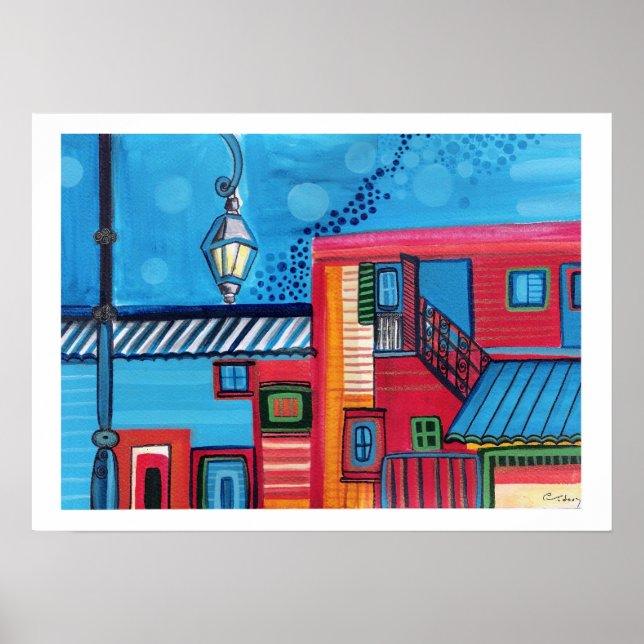 La Boca Houses Poster (Vorne)