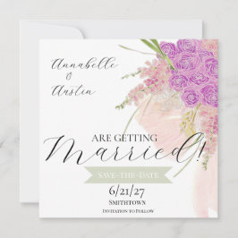 La Boca Rosa Blush zarter Bogen Blumenstrauß  Save The Date