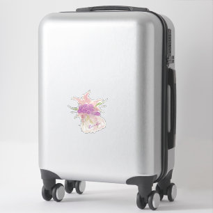 La Boca Rosa Blush zarter Bogen und Bouquet Aufkleber