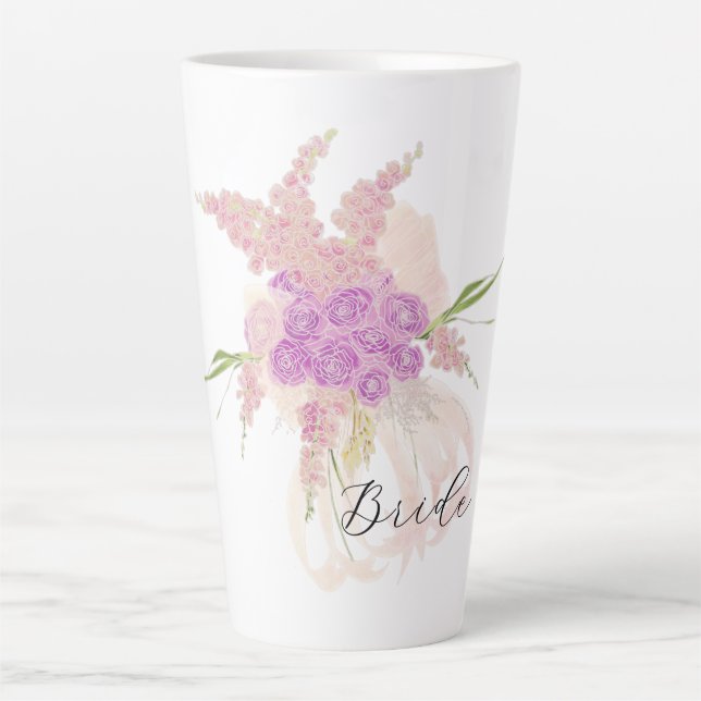 La Boca Rosa Brides Blush bow Bouquet  Milchtasse (Vorderseite)