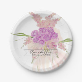 La Boca Rosa Sheer blush Schleifenbouquet Papierpl Pappteller