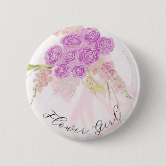 La Boca Vendretti Rosa Blumenmädchen-Bouquet Button