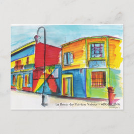 La Boca - von Patricia Vidour - ARGENTINA Postkarte