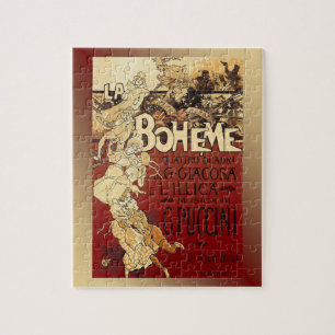 La Boheme ~ Puccini Opera 1896 Poster ~ Puzzle