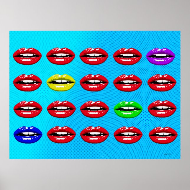 La Bouche - Der Mund Pop Art Poster (Vorne)