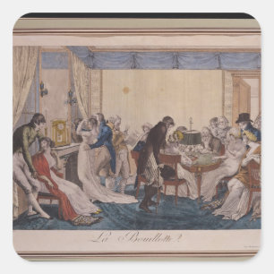 La Bouillotte, 1798 Quadratischer Aufkleber