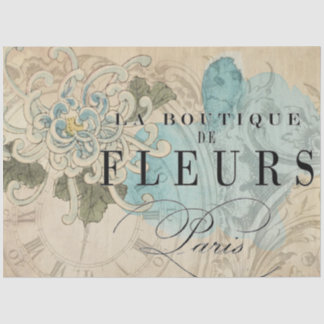 La Boutique Floral Decoupage Seidenpapier