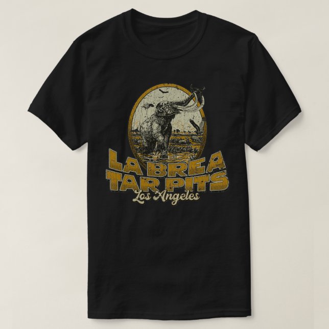 La Brea Tar Pits 1977 T-Shirt (Design vorne)