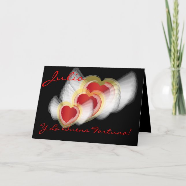 "La Buena Fortuna Julio Y! "- Fertigen Sie Karte (Vorderseite)